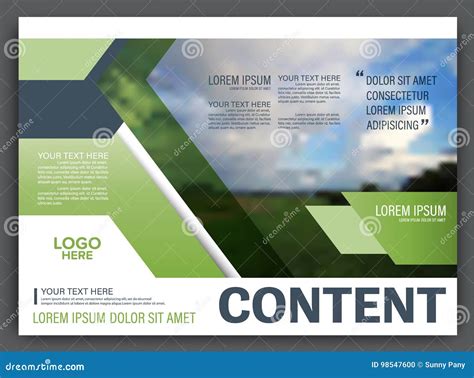 Landscape cover page design example