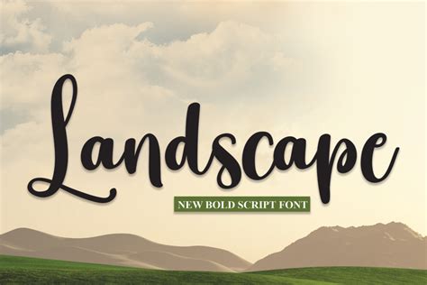 Landscape cover page with a clear font