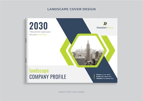 Landscape cover page with relevant information