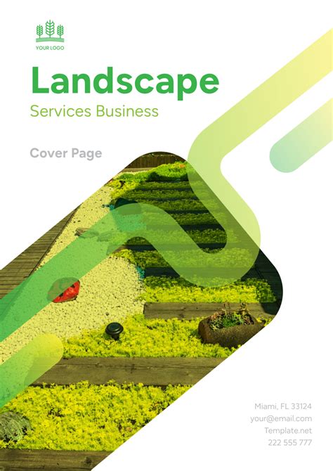 Landscape cover page with a clear title