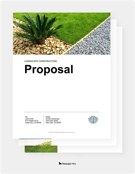 Landscaping Proposal Template Design