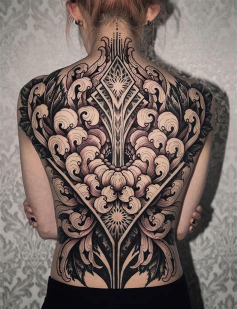 Description of Large Back Tattoos