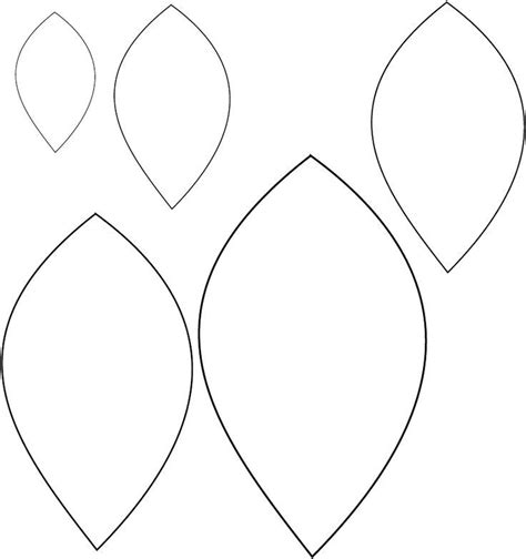 Large Leaf Templates for Scrapbooking