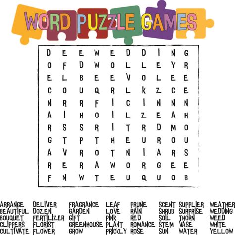 Large print word search free printables