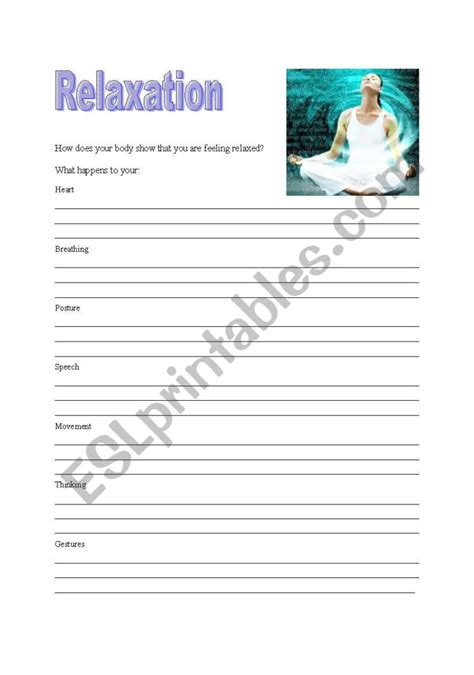 Large Print Worksheets for Relaxation