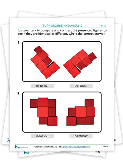 Large Print Worksheets for Visuospatial Improvement