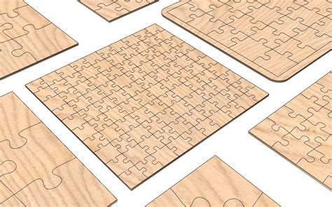 Laser Cutter Puzzle Template Design