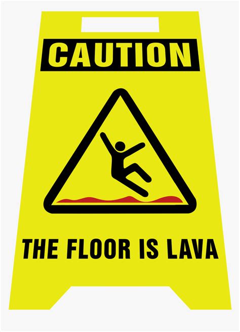 Example of a lava floor warning sign