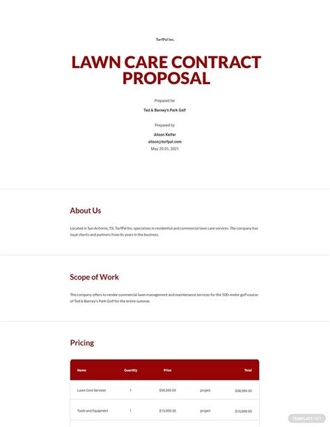 Lawn Care Service Proposal