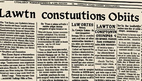 Lawton Constitution Obituary Photos