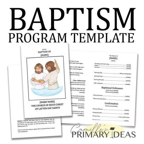 LDS Baptism Program Ideas