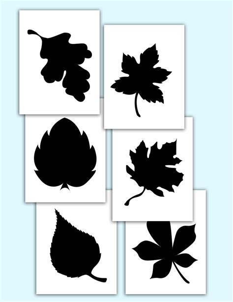 Leaf Stencils for Art Projects