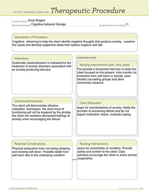 Description of Learning Templates