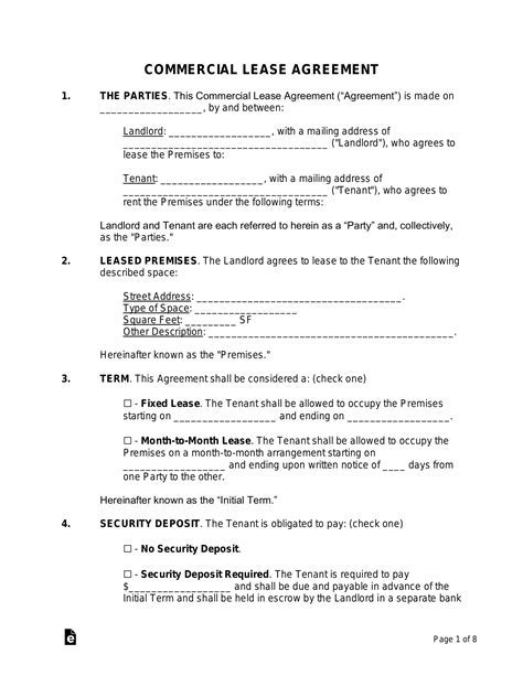 Lease Templates