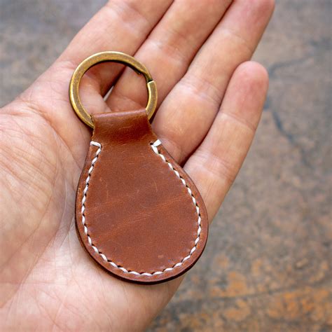 Leather keychain crafting