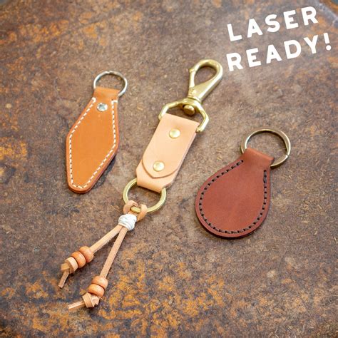 Leather keychain templates