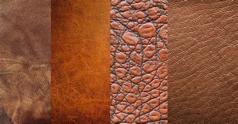 Different types of leather