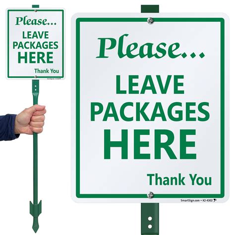 Leave package sign template