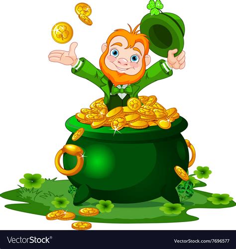 Leprechaun with a Pot of Gold