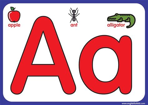 Letter A Flashcard