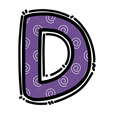 Letter D Flashcard