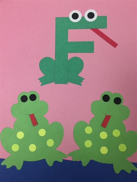 Letter F Printable Frog Craft Template