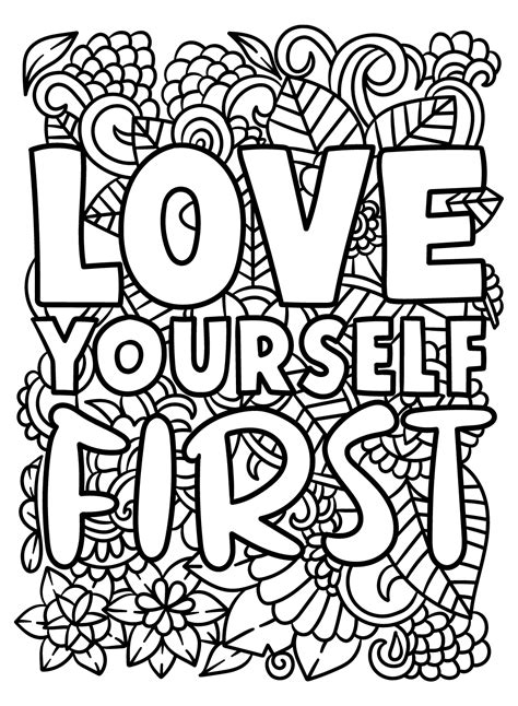 Lion coloring pages with inspirational quotes