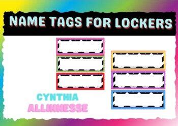 Description of Locker Name Tags Benefits