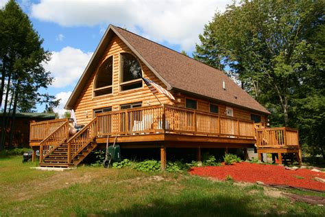 Log cabin porch