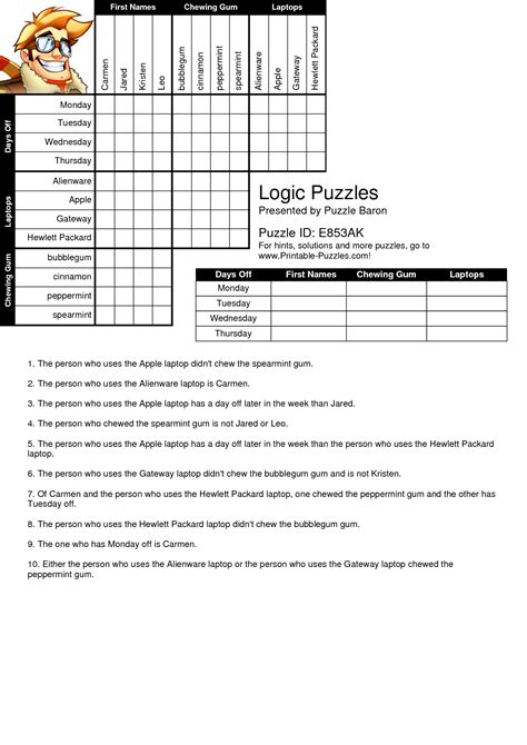 Logic Puzzle Strategies