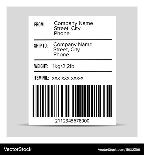 Logistics Barcode Labels