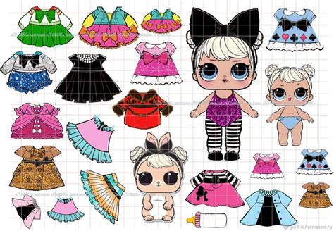 Lol Dolls Paper Dolls