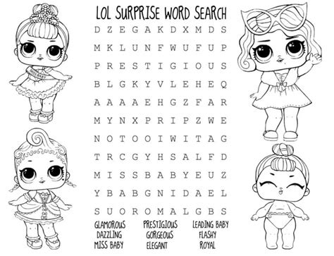 Lol Dolls Printable Activities