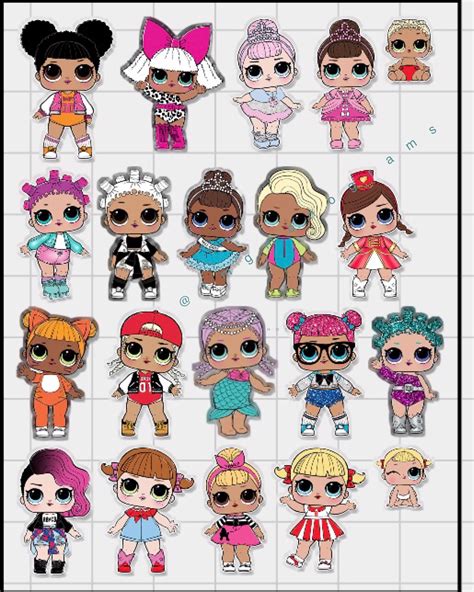 Lol Dolls Printable Stickers