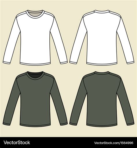 long sleeve t shirt design template