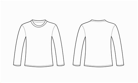 Long Sleeve T-Shirt Templates