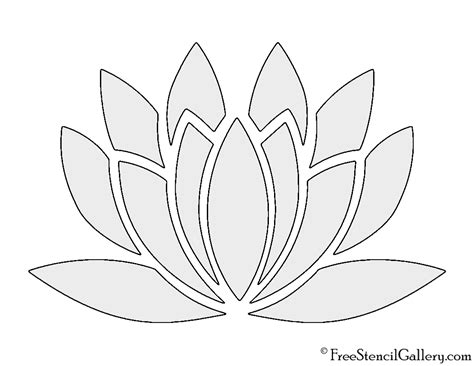 Lotus Flower Template 2