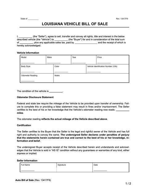 Description of Louisiana billing templates