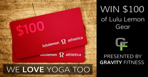 Lululemon gift card ideas for fitness