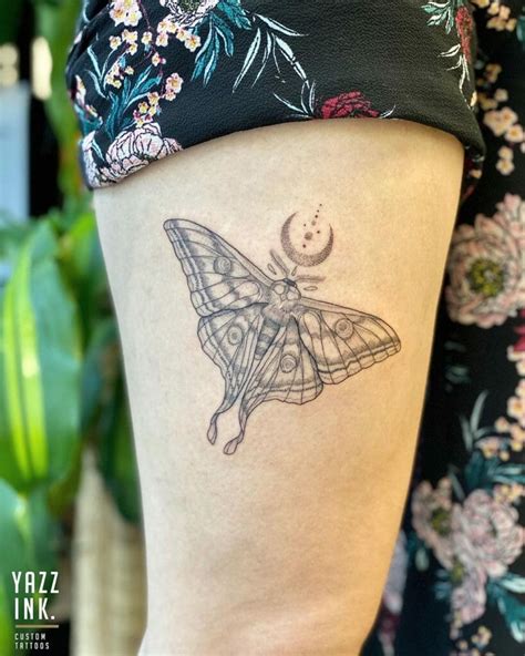 Lunar Moth Tattoos