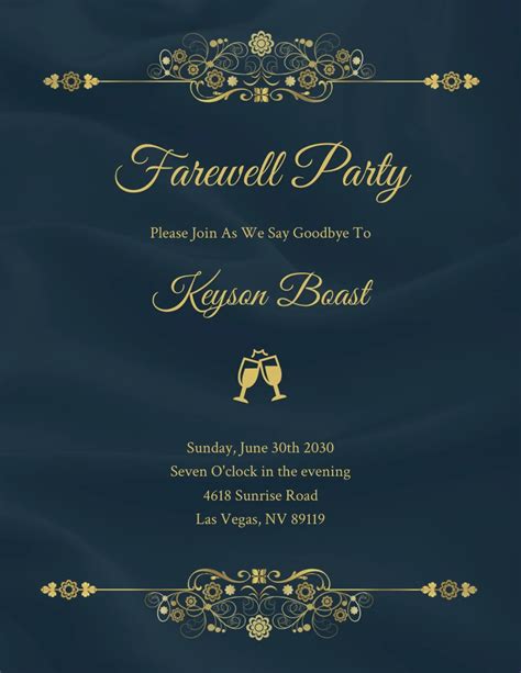 Luxurious Party Invites