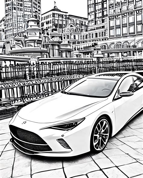 Luxury Car Coloring Page