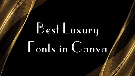 Luxury Fonts Colors