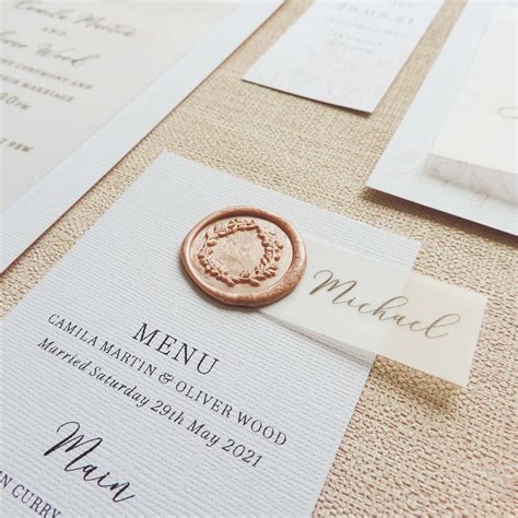 Luxury wedding place card inspiration