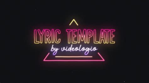 Lyric Video Template Free Download