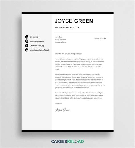 Mac Pages Cover Letter Template 2