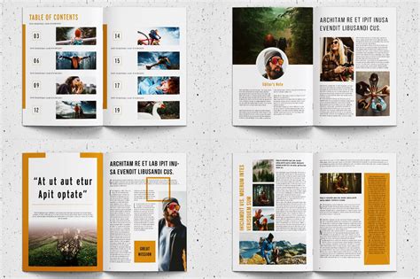 Magazine Template Design 6