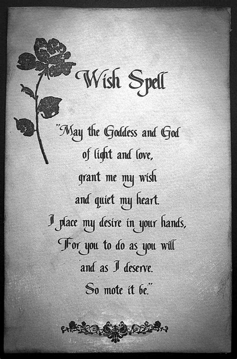 Magic spells and incantations