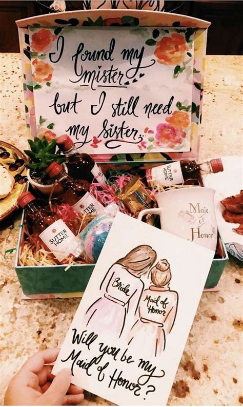 Maid of Honor Proposal Ideas Creative