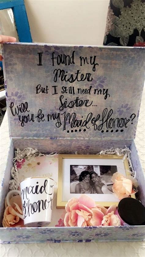 Maid of Honor Proposal Ideas Inspiration